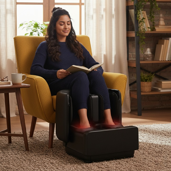 מכשיר עיסוי עות'מאני OTToman - עם 5 פונקציות + חימום - להקלה מיידית בכאבי צוואר וגב