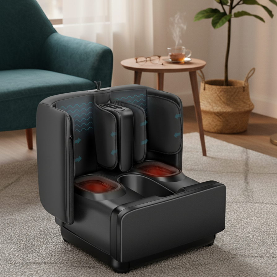 מכשיר עיסוי עות'מאני OTToman - עם 5 פונקציות + חימום - להקלה מיידית בכאבי צוואר וגב