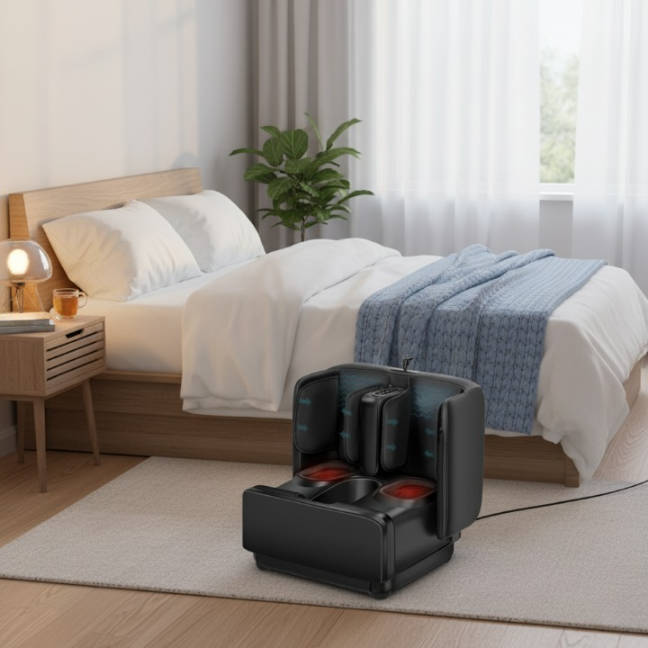 מכשיר עיסוי עות'מאני OTToman - עם 5 פונקציות + חימום - להקלה מיידית בכאבי צוואר וגב