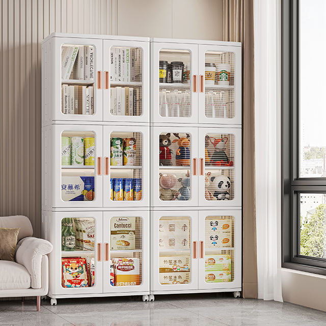 ארון גלגל פלסטיק מתקפל, עם גלגלים 3 קומות (155.5*53*36) דגם לונדון