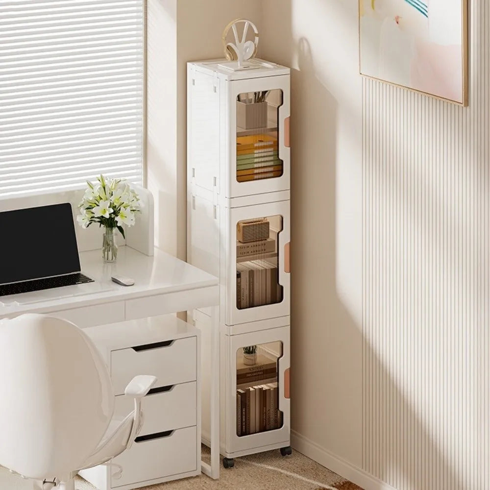 ארון גלגל פלסטיק מתקפל, עם גלגלים 3 קומות (155.5*53*36) דגם לונדון