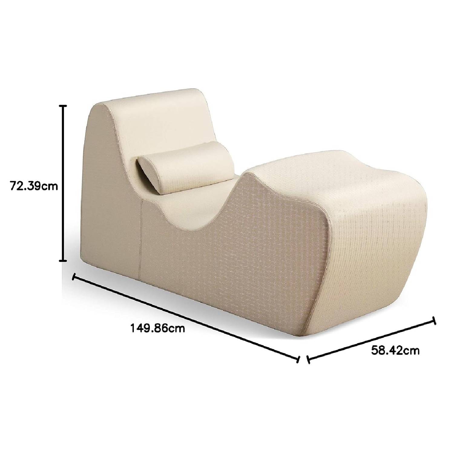 כורסת לסלון, ארגונומי להרפיה טובה יותר, כולל כרית , ללא צורך בהרכבה מבית ADMONA