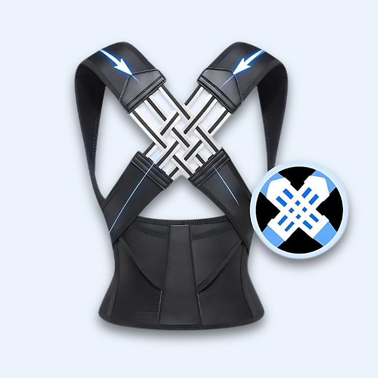 חגורת גב וכתפיים לתיקון היציבה