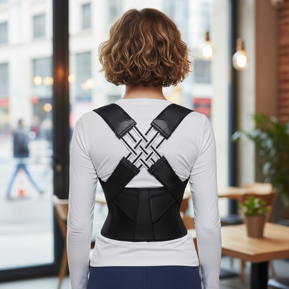 חגורת גב וכתפיים לתיקון היציבה