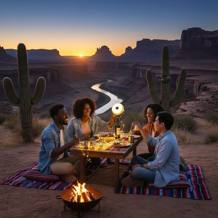 GLOWOW- מנורה המושלמת לטיולים סולראי ונטען 