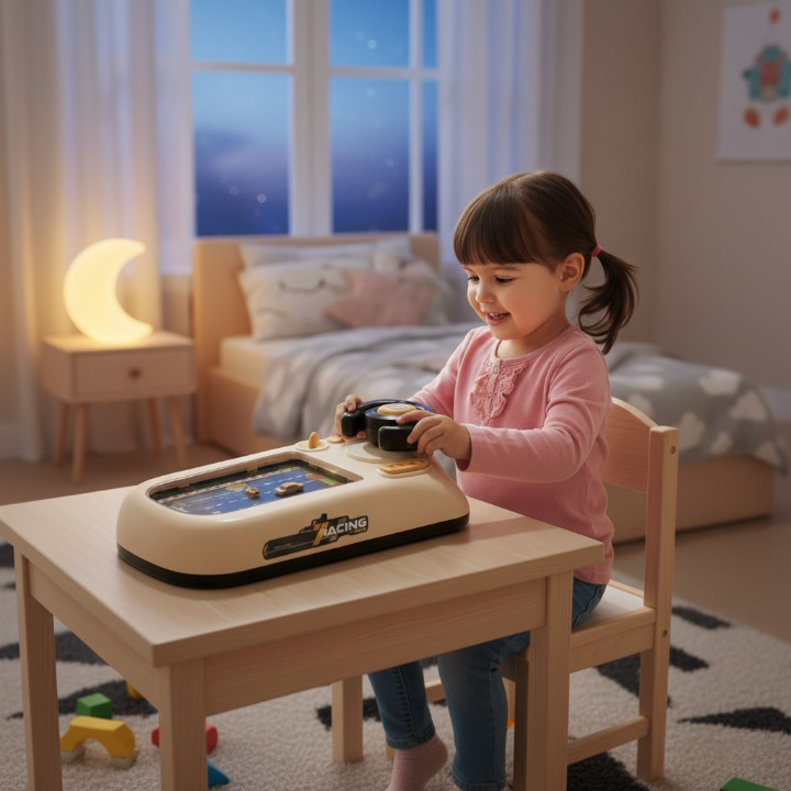 משחק נהיגה חדשני לילדים כולל מוזיקה