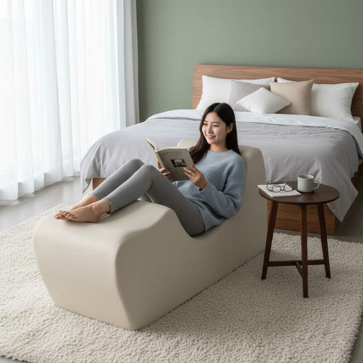 כורסת לסלון, ארגונומי להרפיה טובה יותר, כולל כרית , ללא צורך בהרכבה מבית ADMONA