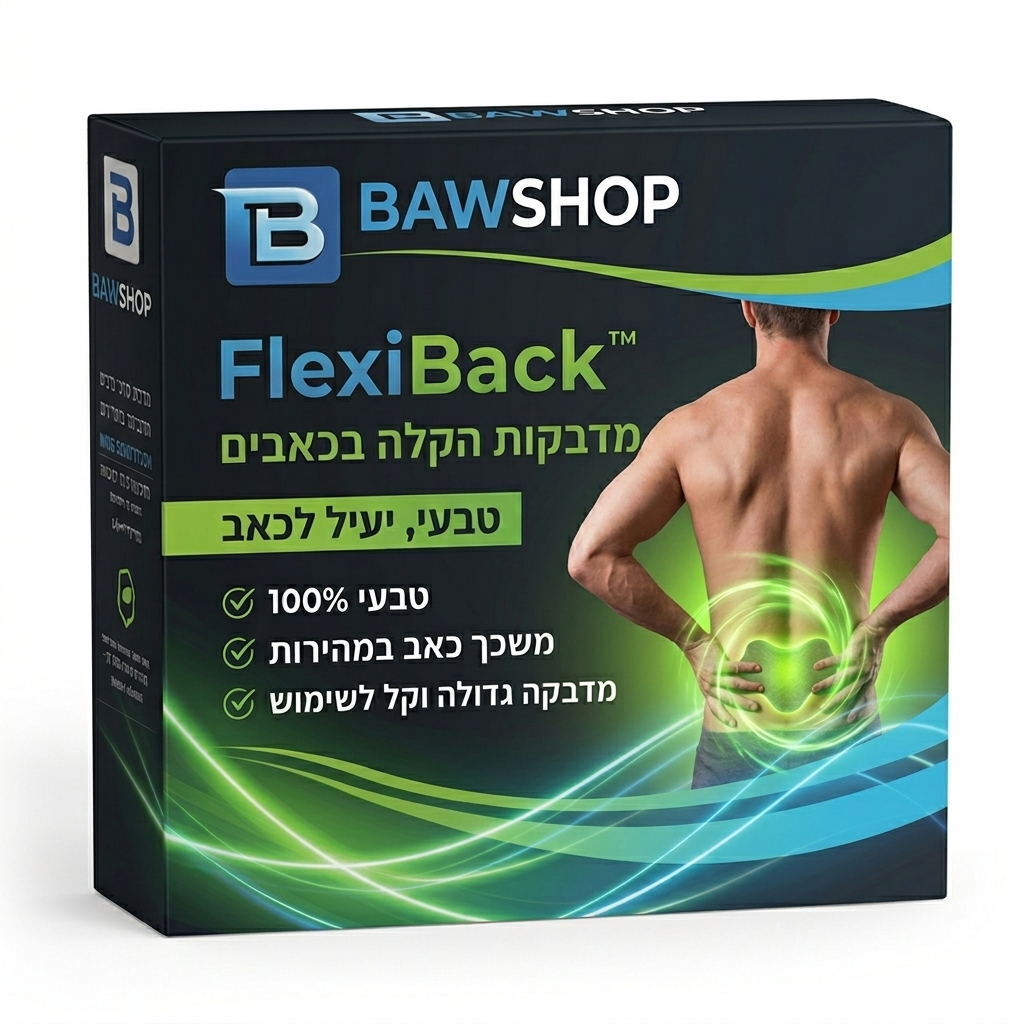 מדבקות כאבי גב טבעיות של FlexiBack