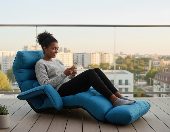 מיטה מתקפלת עם 6 מצבים מתכוונים, עם משנת