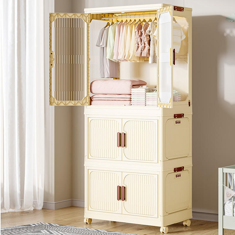 ארון תלייה חדשני מפלסטיק עם גלגלים דגם EazyBox (156*68.5*43 ס"מ)