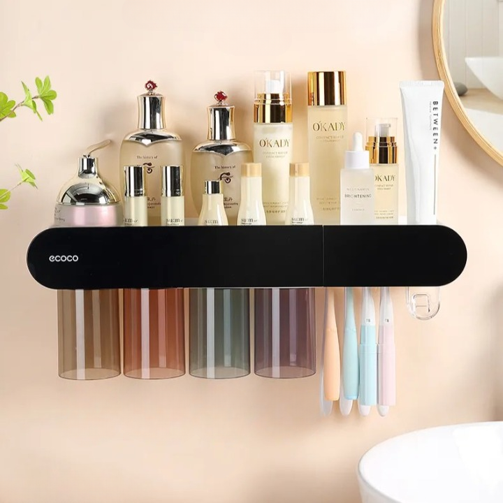 ECOCO - מדף מתקפל ללא קדיחה המתאים למטבח ולמקלחת 