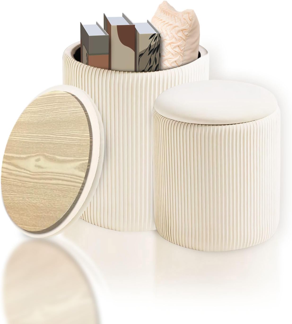 זוג משענות רב תכליתיות מרופדות ,הנוחות שתמיד רציתם בבית (צבע מוקה)