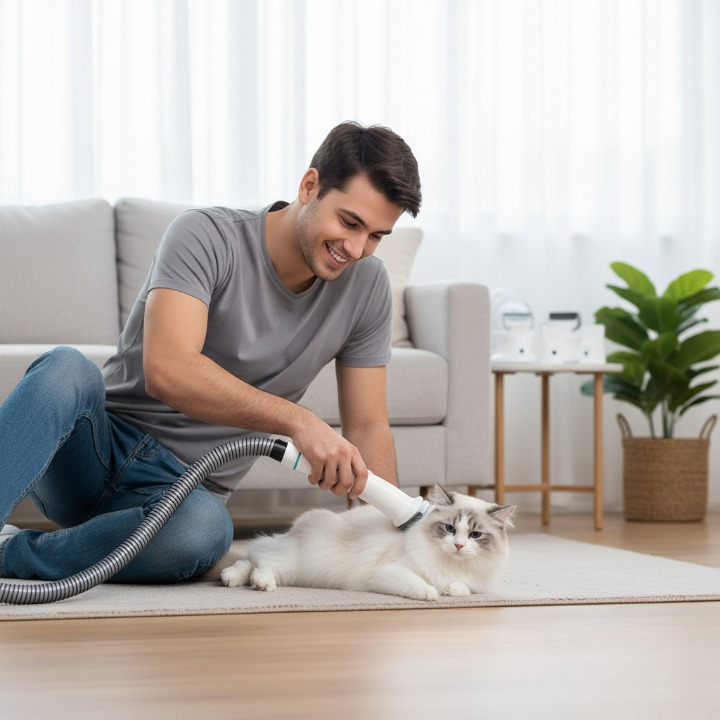 ערכת הואקום מקצועית לטיפוח חיות מחמד