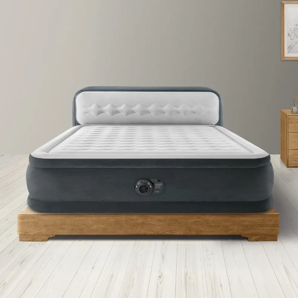 מזרון זוגי מתנפח כולל משאבה ומשנת לראש (152*236 ס"מ) - INTEX