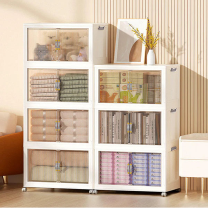 ארונית אחסון עם מכסים ודלתות-דגם פאריס