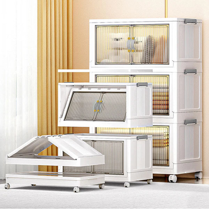 ארונית אחסון עם מכסים ודלתות-דגם פאריס