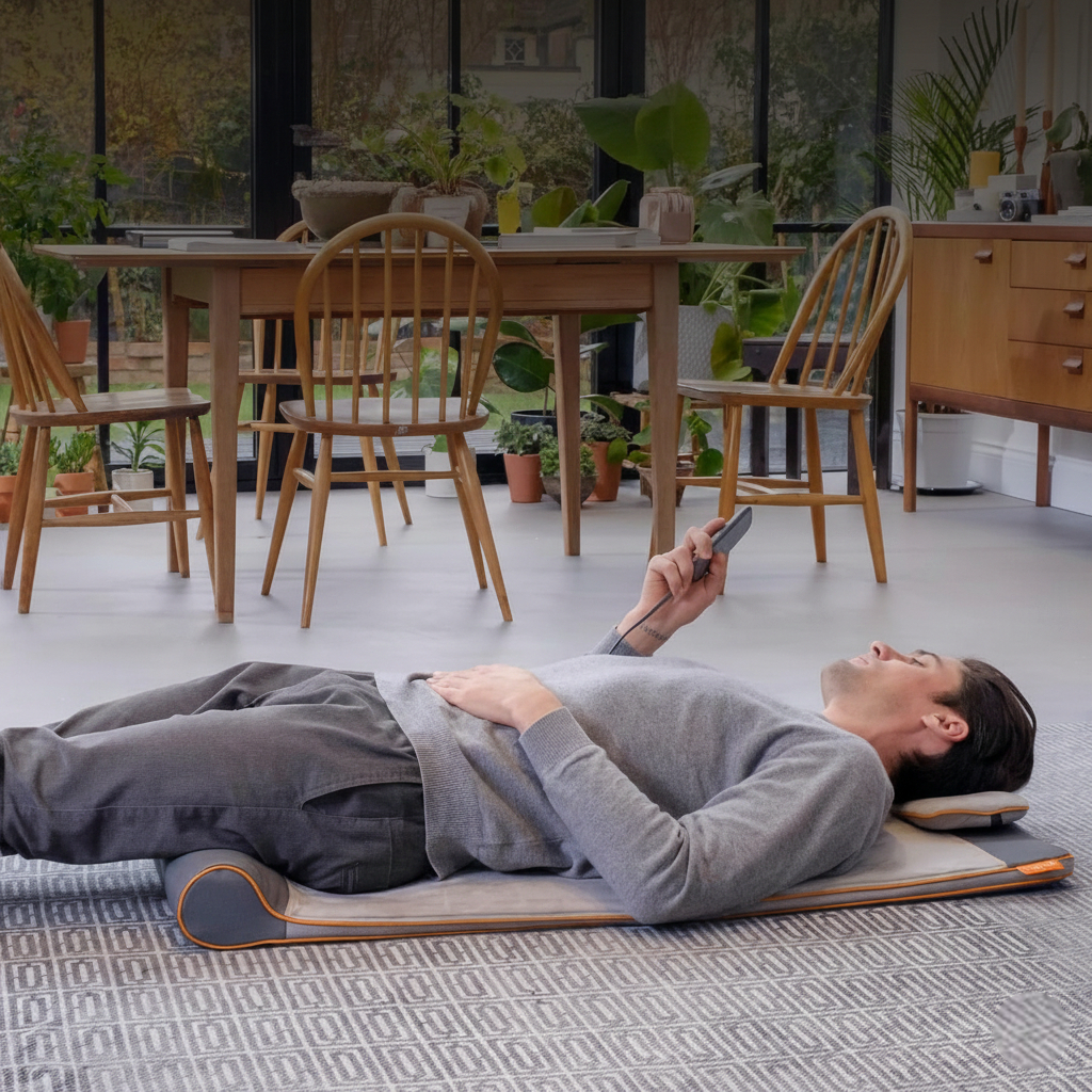 מזרן מתיחות אווירי חכם בהשראת יוגה – פתרון ביתי למתיחת עמוד השדרה, שחרור מתחים וכאבי גב