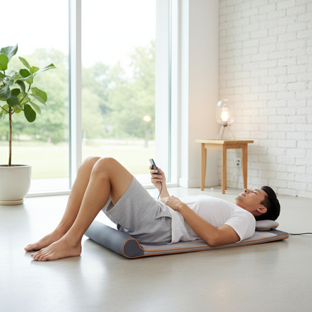 מזרן מתיחות אווירי חכם בהשראת יוגה – פתרון ביתי למתיחת עמוד השדרה, שחרור מתחים וכאבי גב