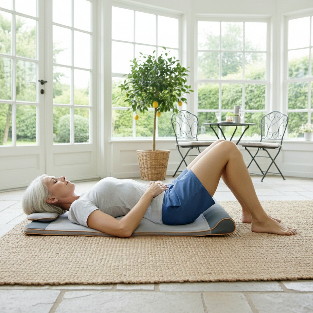 מזרן מתיחות אווירי חכם בהשראת יוגה – פתרון ביתי למתיחת עמוד השדרה, שחרור מתחים וכאבי גב