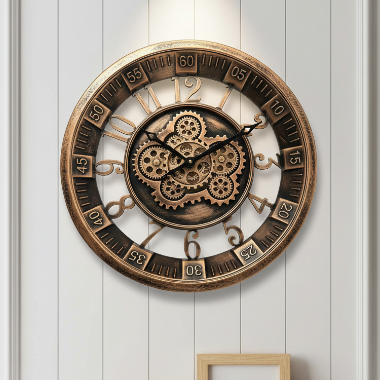 מגוון שעוני קיר ענקיים מעוצבים ומיוחדים מתחם ממתכת