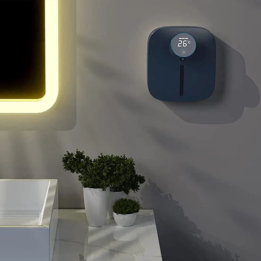 מתקן סבון ללא מגע חדשני (צבע כחול) מבית PLUZZ