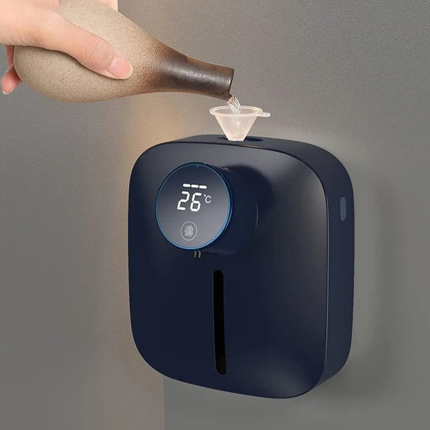 מתקן סבון ללא מגע חדשני (צבע כחול) מבית PLUZZ